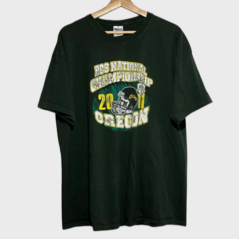 Vintage Oregon Ducks 2011 BCS National Championship Tee Shirt XL