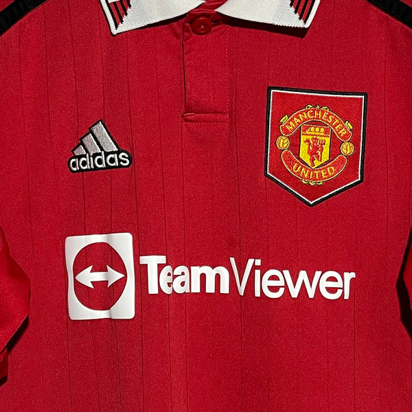 Cristiano Ronaldo Manchester United 2022/23 Home Soccer Jersey Youth M