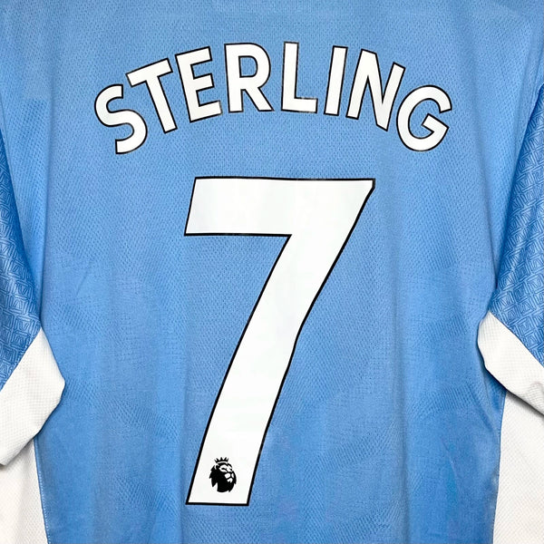 Raheem Sterling Manchester City 2021/22 Home Soccer Jersey XL