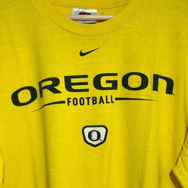 Vintage 2000s Oregon Ducks Football Center Swoosh Tee Shirt L