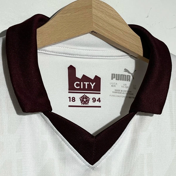 Manchester City 2023/24 Away Soccer Jersey Youth M
