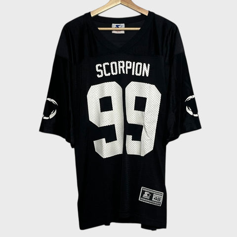 Vintage 1990s Sting Scorpion WWE Football Jersey L
