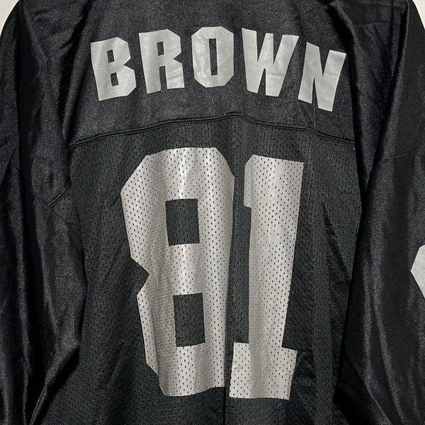 Vintage 1990s Tim Brown Oakland Raiders Football Jersey 2XL
