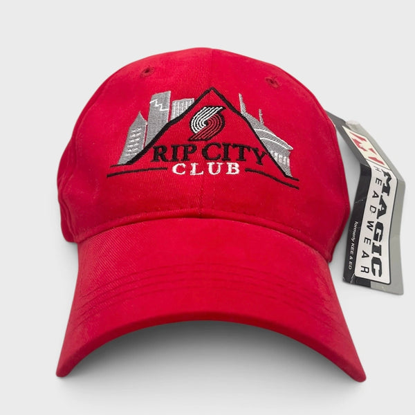 Vintage Portland Trail Blazers Basketball Rip City Club Strapback Hat