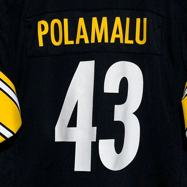 Troy Polamalu Pittsburgh Steelers Football Jersey Youth XL
