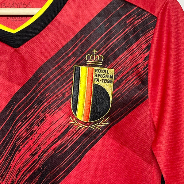 Belgium 2020/21 Home Soccer Jersey Youth L