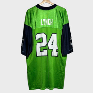 Marshawn Lynch Seattle Seahawks Color Rush Football Jersey XL