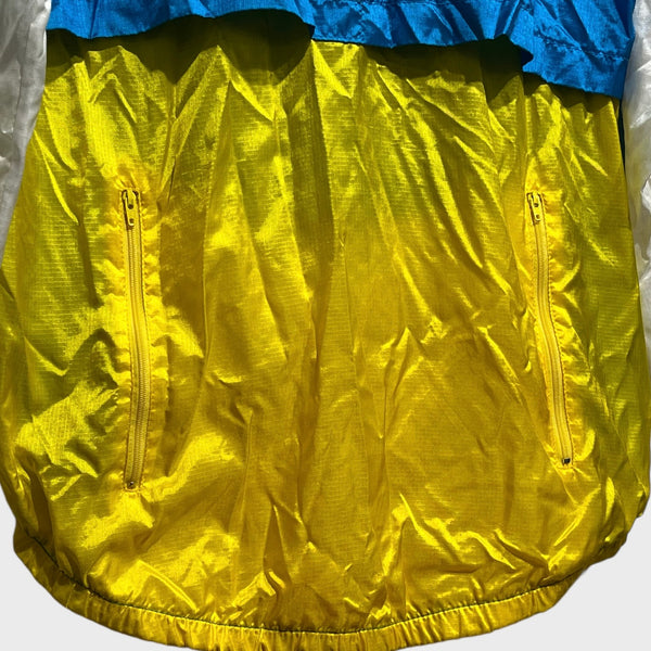 Vintage Blue & Yellow Windbreaker Jacket S