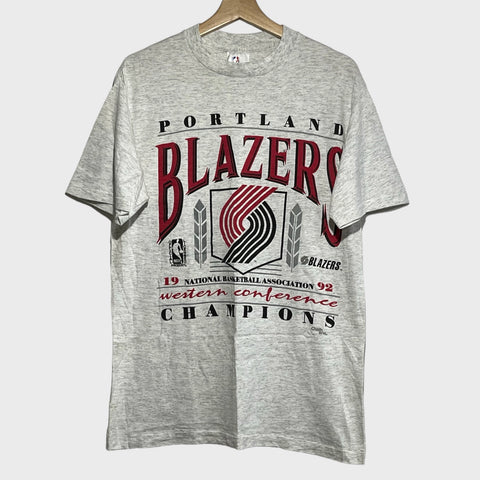 Vintage Portland Trail Blazers 1992 Western Conference Champions Shirt L