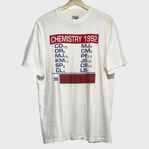 Vintage 1992 USA Dream Team Basketball “Chemistry” Tee Shirt L