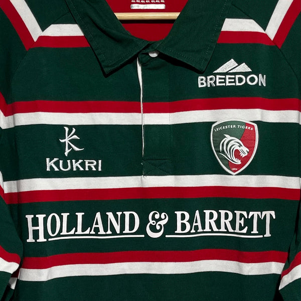 Leicester Tigers 2013/14 Long Sleeve Rugby Shirt Jersey 4XL (Fits Smaller)