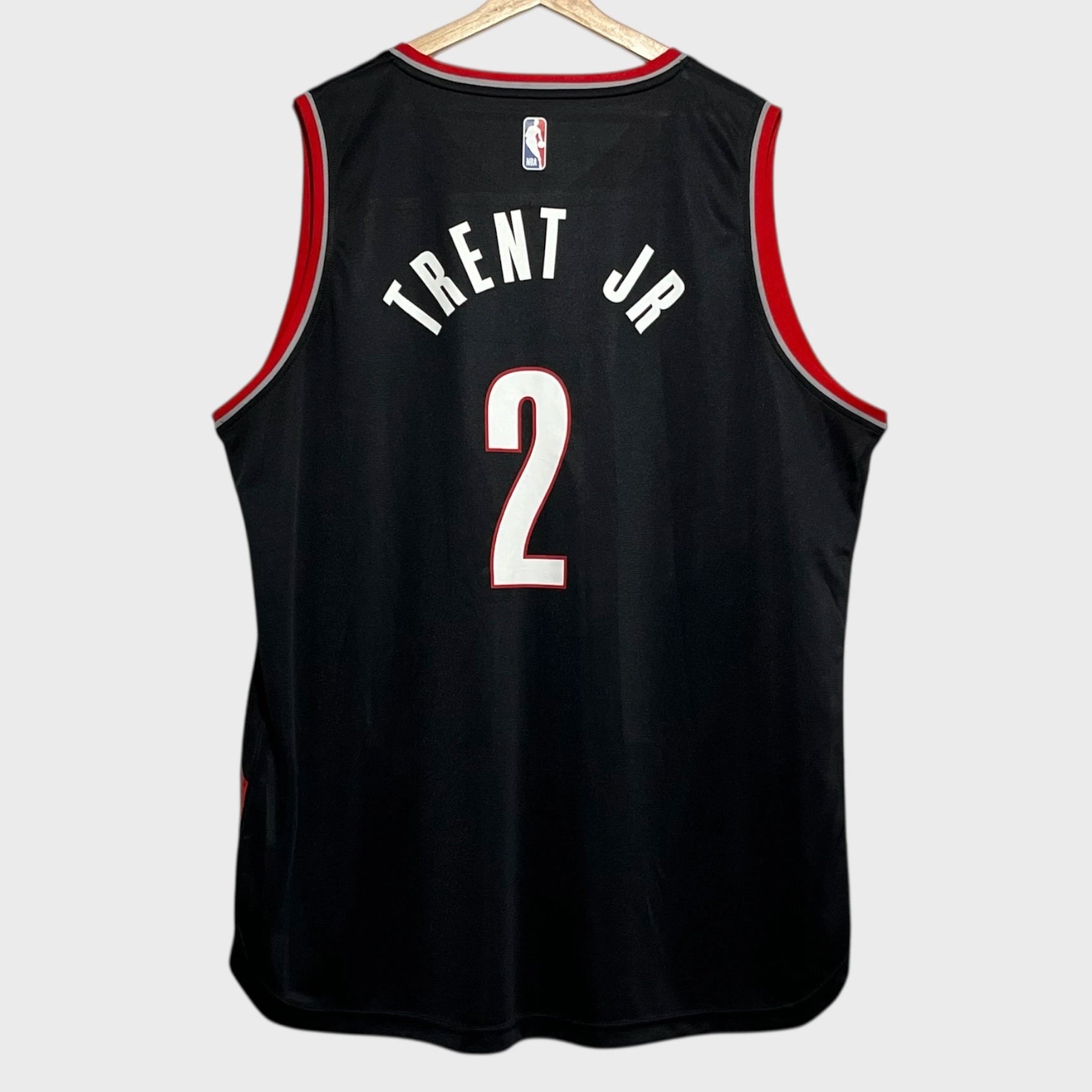 Fanatics Gary Trent Jr Portland Trail Blazers Black NBA Basketball Jersey 2XL Laundry PDX