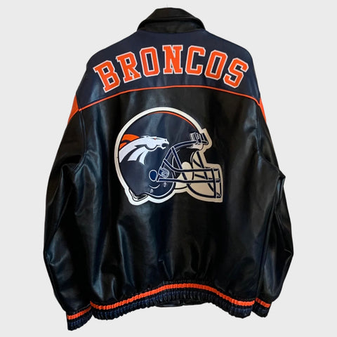 Denver Broncos Leather Jacket L