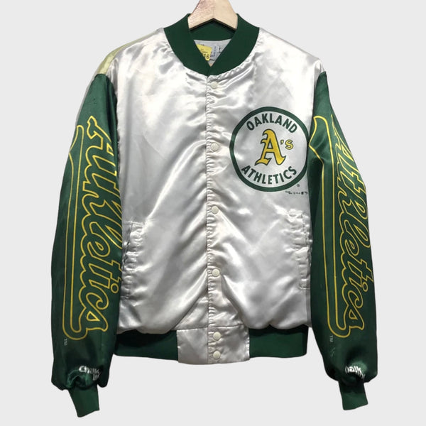 Vintage Oakland Athletics Fanimation Satin Jacket M