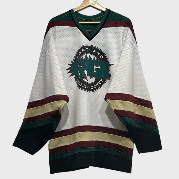 Vintage Lance Carlson Portland Rage Game Worn Jersey XL