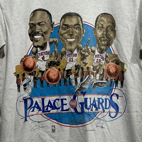 Vintage Detroit Pistons Caricature Shirt Palace Guards M