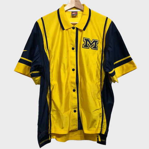 Vintage Michigan Wolverines Warmup Jacket Game Worn M