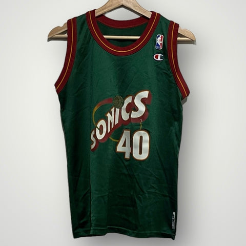 Vintage Shawn Kemp Seattle SuperSonics Jersey Youth L
