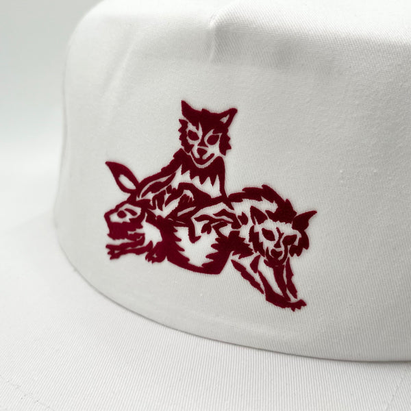 Laundry Wolves Snapback Hat - White