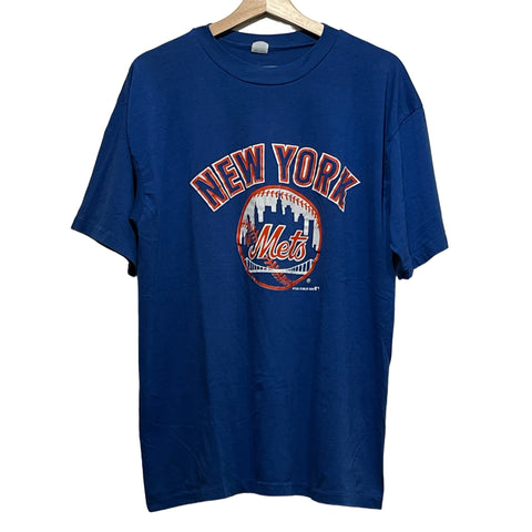 Vintage New York Mets tee in blue. From 2001. Mens - Depop