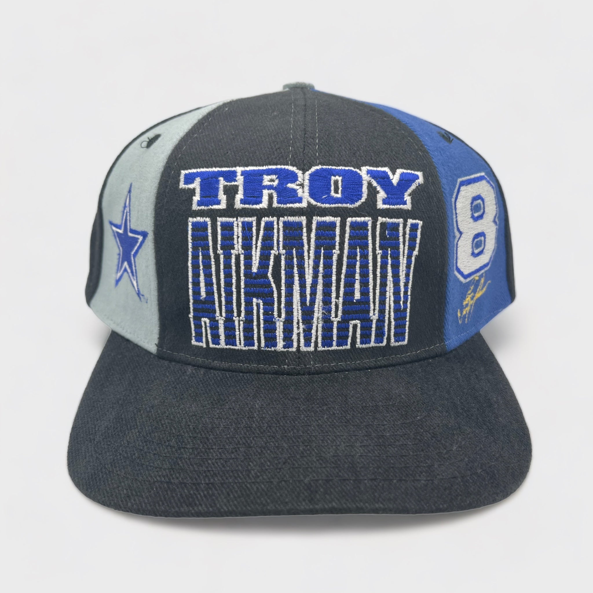 Vintage Troy Aikman Dallas Cowboys Snapback Hat