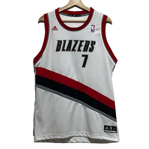 NBA Blazers 7 Brandon Roy White Adidas Swingman Men Jersey