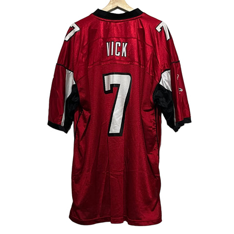 Vintage Michael Vick Atlanta Falcons Reebok Team Authentic Jersey Men’s 2XL  Red