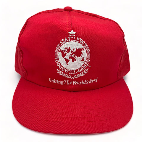 Vintage 1990 Seattle Goodwill Games Trucker Hat