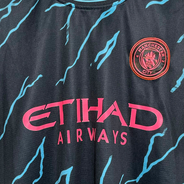 Jack Grealish Manchester City 2023 2024 Black Third Alternate Soccer Football Jersey Small Laundry PDX
