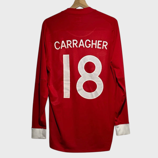 Umbro Jamie Carragher England 2010/11 Long Sleeve Red Away Soccer Football Jersey Laundry PDX