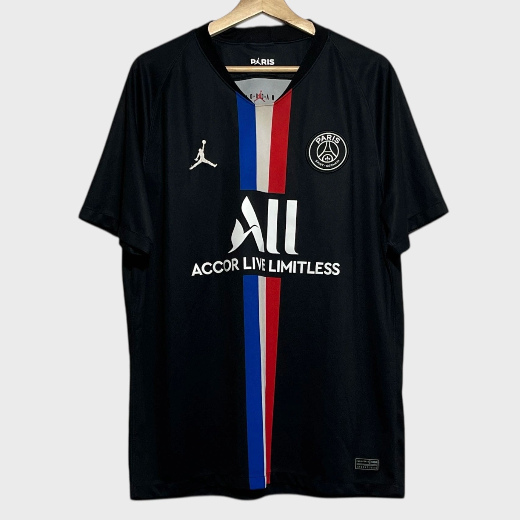 Nike Air Jordan Paris Saint-Germain PSG 2019/20 Black Fourth Soccer Jersey XL - Laundry PDX