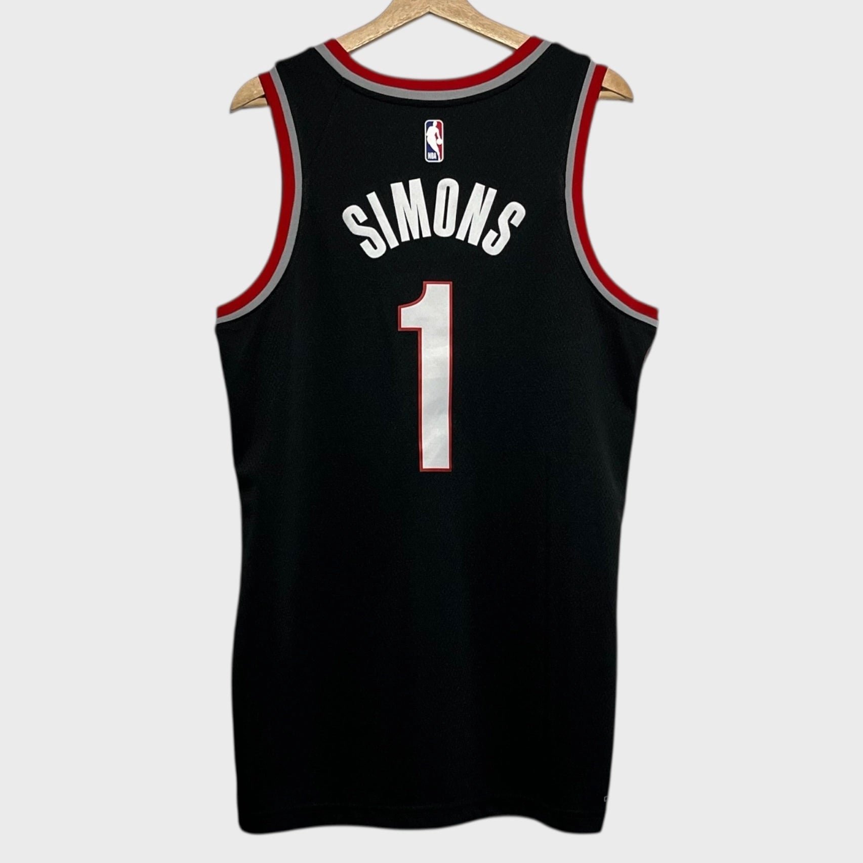 Nike Anfernee Simons Portland Trail Blazers Black NBA Basketball Jersey Laundry PDX