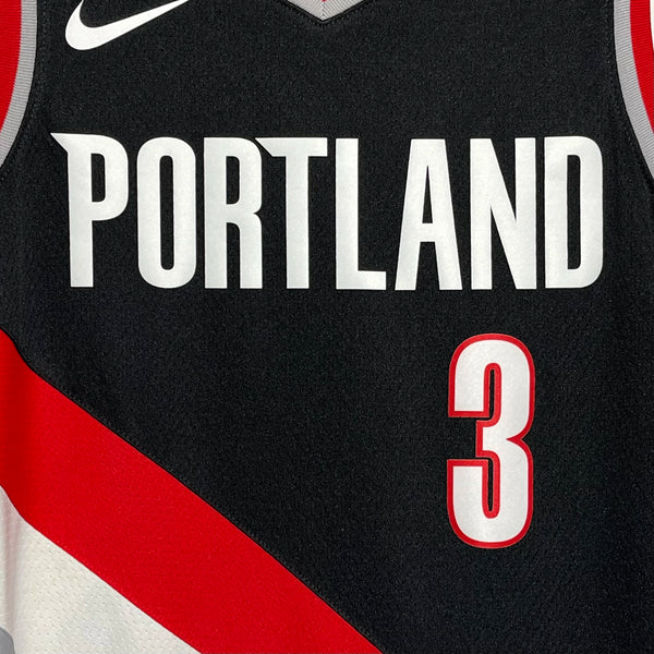 Nike CJ McCollum Portland Trail Blazers Black NBA Swingman Basketball Jersey Laundry PDX