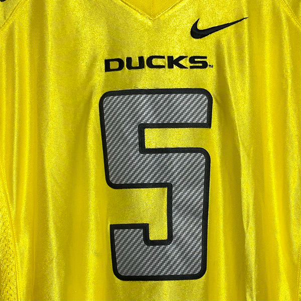 Nike Darron Thomas Oregon Ducks 2011 Yellow NCAA Football Jersey XL - Laundry PDX