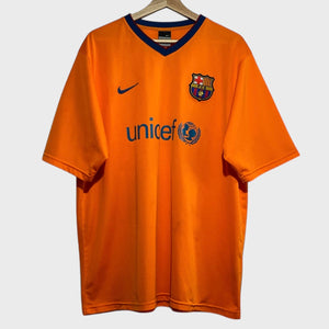 Nike FC Barcelona 2006/07 Orange Soccer Football Away Jersey 2XL Laundry PDX