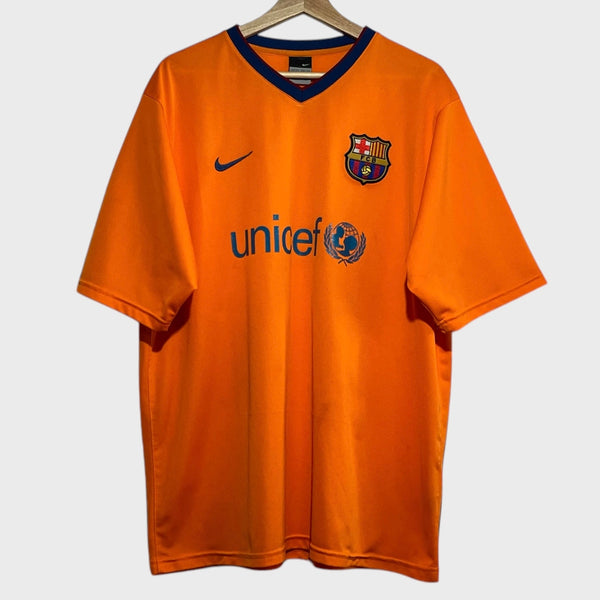 Nike FC Barcelona 2006/07 Orange Soccer Football Away Jersey 2XL Laundry PDX