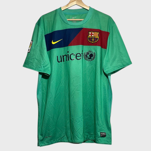 Nike FC Barcelona 2010/11 Teal Away Soccer Jersey XL - Laundry PDX