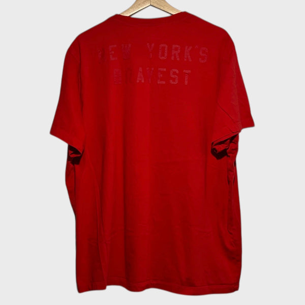 Nike FDNY New York’s Bravest Red Fire Department Tee Shirt 2XL Laundry PDX