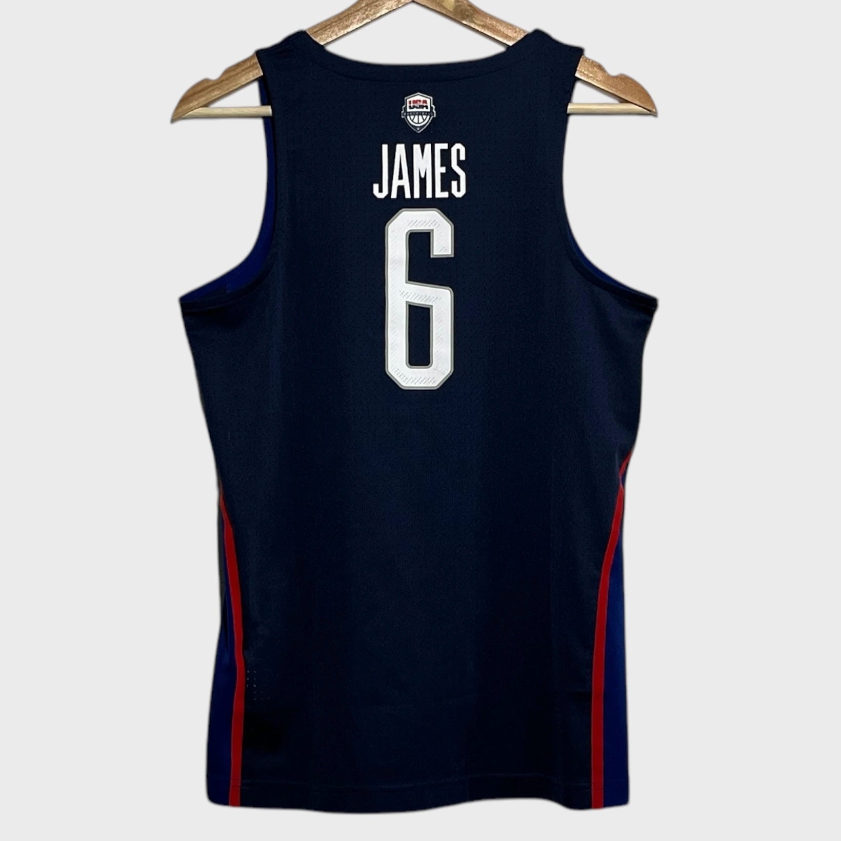 Nike LeBron James Team USA US Olympic Blue Basketball Jersey Youth XL Laundry PDX