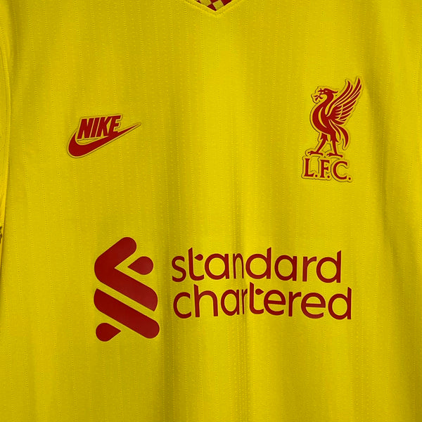 Nike Liverpool 2021/22 Pro Cut Authentic Yellow Third Alternate Soccer Football Jersey Medium - Laundry PDX
