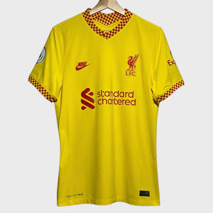 Nike Liverpool 2021/22 Pro Cut Authentic Yellow Third Alternate Soccer Football Jersey Medium - Laundry PDX