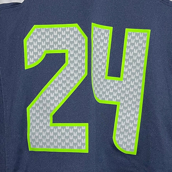 Nike Marshawn Lynch Seattle Seahawks Navy Blue NFL Football Jersey XL - Laundry PDX
