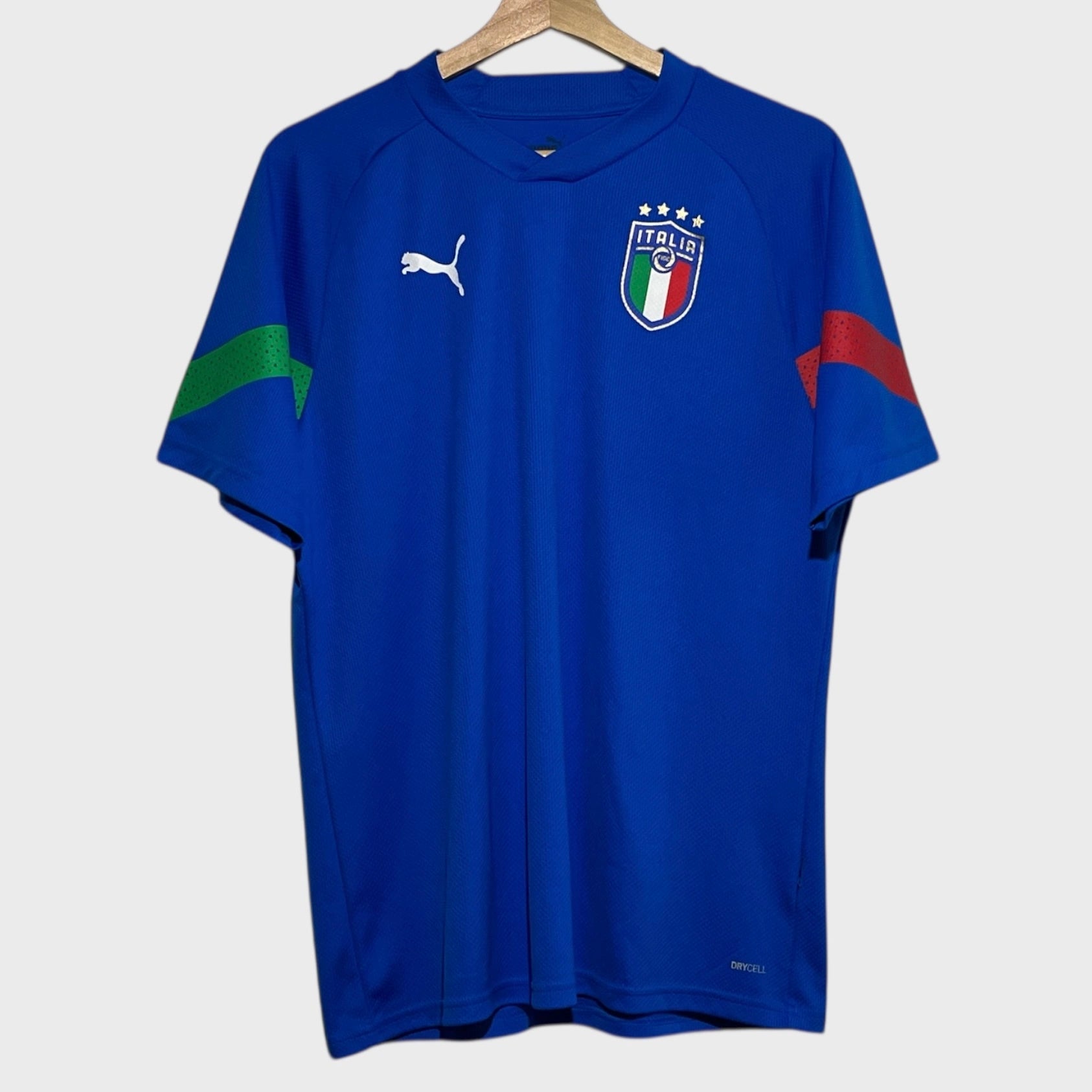Puma Italy 2022 2023 Blue Soccer Football Training Jersey Large Laundry PDX