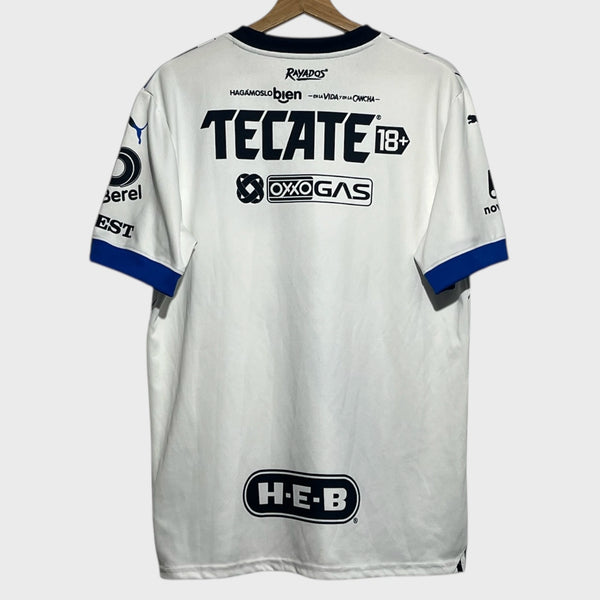 Puma Monterrey Rayados 2023 2024 White Home Soccer Football Jersey Large Laundry PDX