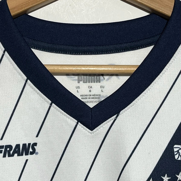 Puma Monterrey Rayados 2023 2024 White Home Soccer Football Jersey Large Laundry PDX