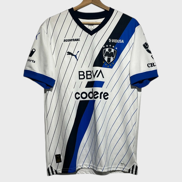 Puma Monterrey Rayados 2023 2024 White Home Soccer Football Jersey Large Laundry PDX