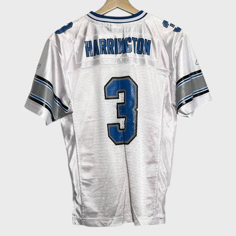 Reebok Joey Harrington Detroit Lions White NFL Football Jersey Youth Large - Laundry PDX