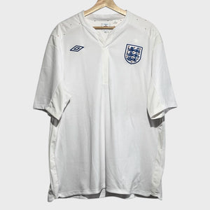 Umbro England Three Lions 2010 2011 2012 White Home Soccer Jersey 2XL - Laundry PDX