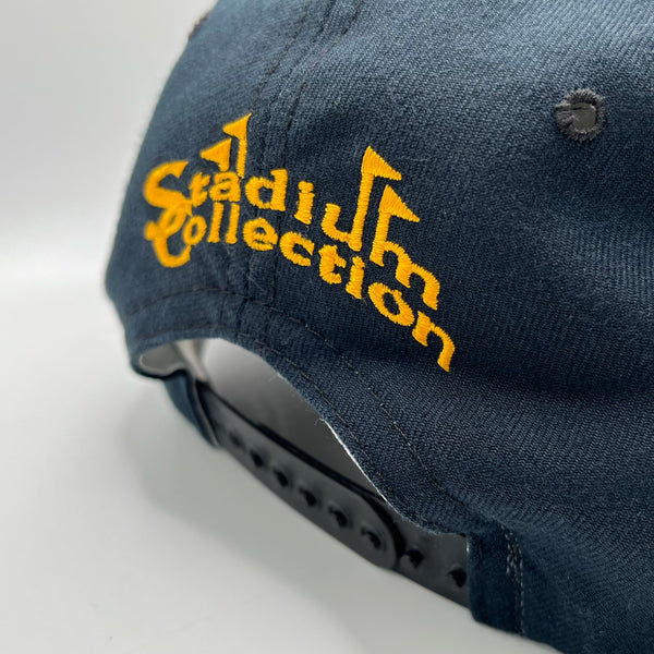 Vintage 1980s New Era Notre Dame Fighting Irish Navy Blue NCAA Snapback Hat - Laundry PDX