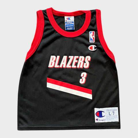 Vintage 1990s Champion Damon Stoudamire Portland Trail Blazers Black NBA Basketball Jersey Toddler L7 - Laundry PDX